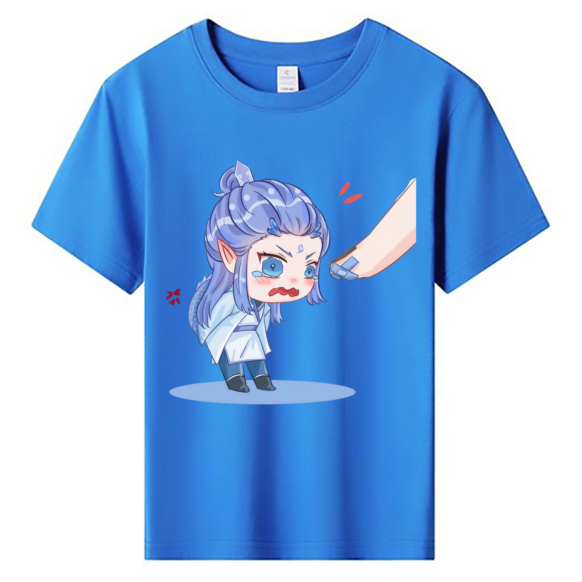 （画像用） Ne Zha 2 ナタ 魔童の大暴れ 綿100％キッズTシャツ（フロントプリント）